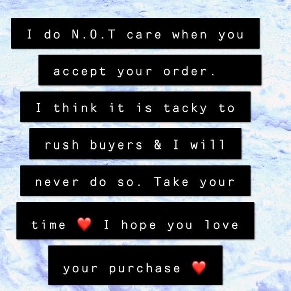 I will NOT rush you to accept & rate - Picture 1 of 1